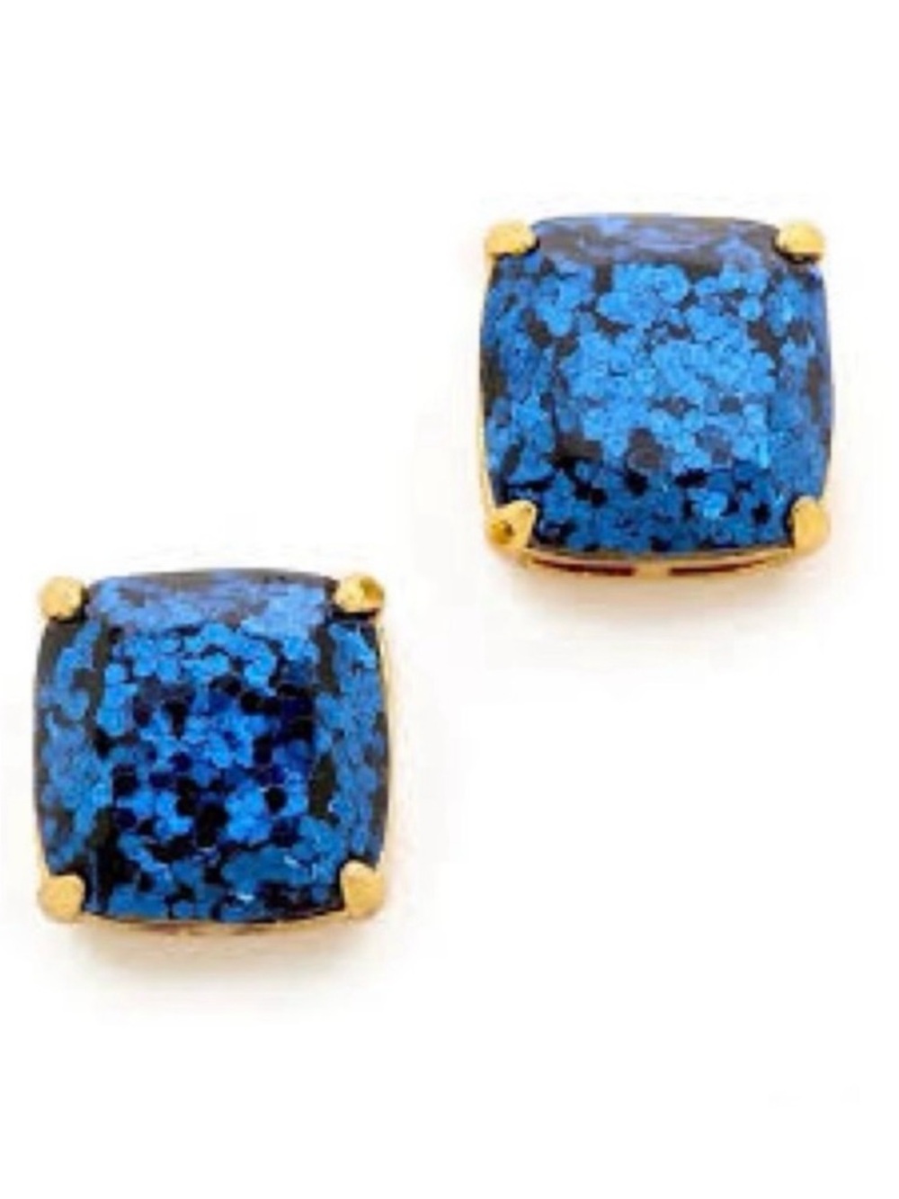 KATE SPADE NEW YORK royal blue glitter earrings 💙🩵